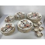 A set of ten Masons Ironstone Mandarin pattern dinner plates (each: 27cm), and ten lunch plates, ten