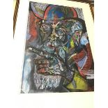 Robin Spark, Bust of Elderly Man with Beard, mixed media, signed and dated 1988 bottom right (77cm x