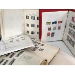 Five various albums containing a collection of UK general stamps, good general spread