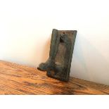 A vintage novelty door knocker in the form of a wellington boot (15cm)