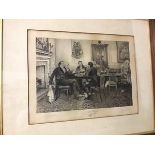 After Walter Dendy Sadler, Over the Nuts and Wine, engraved by Boucher, etching, signed by Sadler