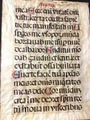 Latin manuscript on vellum (78cm x 59cm)