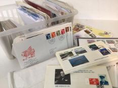 A large quantity of UK First Day covers not all standard and good chance of better items, signed and