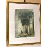 After David Roberts RA, Grand Portico at Philae, modern reproduction of an 1847 print (51cm x 35cm)
