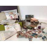 A general box of stamps, a large quantity of penny reds, and penny blues, including stamps from