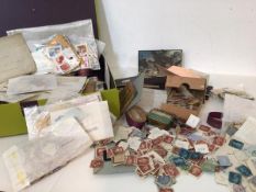 A general box of stamps, a large quantity of penny reds, and penny blues, including stamps from