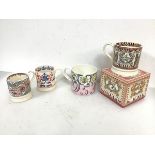 A collection of Royal Commemorative mugs including three Emma Bridgewater mugs celebrating the Royal
