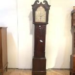 An Edinburgh George III mahogany longcase clock, signed Jas. Bymer, the 12 in. silvered dial with