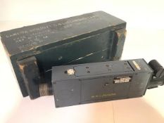 Military Aviation interest: a Williamson Aircraft Camera type G45, the wooden case stamped with ref.