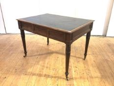 A Scottish Regency mahogany library table, in the manner of William Trotter, c. 1820, the