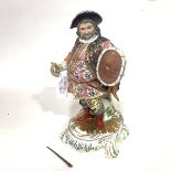 An unusually large Derby porcelain figure of James Quinn in the role of Falstaff, probably early