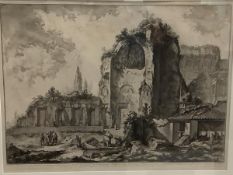 After Giovanni Battista Piranesi (1720-1778), The Temple of Venus and Roma (Le Vedute di Roma),