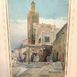 Sir Ernest George R.A. (1839-1922), "Tangier", inscribed and signed lower right, watercolour,