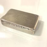 An early Victorian silver snuff box, Edward Smith, Birmingham 1844? (date mark rubbed), of plain