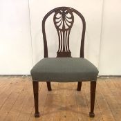 A George III mahogany side chair, of country house proportions, after a design by Robert and John