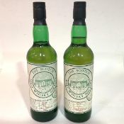 SMWS - two bottles: Dufftown SMWS, 90.8, cask strength malt whisky, distilled in March 1990 and