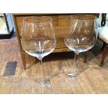 A pair of monumental sized wine glasses (75cm x d.27cm)
