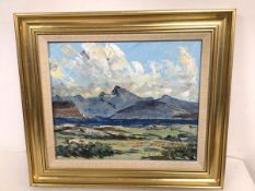 William Ferguson (Scottish 20thc.), Mull from Coll, oil, signed bottom left (24cm x 29cm)