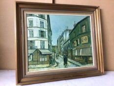 After Maurice Utrillo, La Rue Seveste, reproduction print (39cm x 49cm)