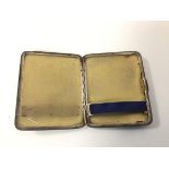 An Edwardian Sheffield silver cigarette case engraved Bob Xmas 1923 to front (103.35g)