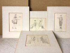 Four 19thc prints of Classical Greeks, one bears paper label verso, Thomas Rare Books, original