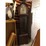 A modern longcase clock, mahogany cased, the domed top above a face inscribed Richard Brodman,