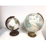 A c.2000 terrestrial globe, cartouche with GlobeMaster and another cartouche, Replogle Globes Inc.