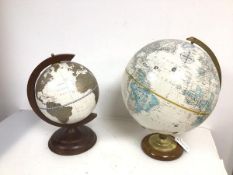 A c.2000 terrestrial globe, cartouche with GlobeMaster and another cartouche, Replogle Globes Inc.