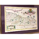 A reproduction Mercator map of Edinburgh and Surrounding Area (39cm x 56cm)