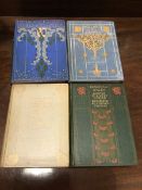 Decorative bindings: A collection of four early 20thc books including Holland, by Nico Jungman,