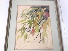 James M Kirk, Flowering Tree, watercolour, signed bottom right (37cm x 28cm)