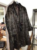 A vintage fur coat (35cm shoulders, 92cm length)