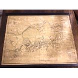 A vintage reproduction map of a Plan of Elgin, by John Wood (56cm x 73cm)