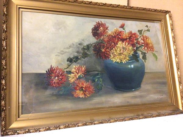 N.B. Gray, Still Life with Flowers, watercolour, signed and dated 1924 bottom right, bears L.J.