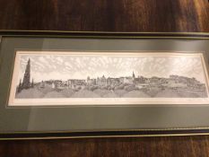 Graham R.C. Forbes, Edinburgh from Princes Street, etching, signed and dated 1986 bottom right (15cm