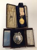 Golf interest: A gilt metal medal, The E.D. Alliance Handicap medal presented by Robert Cranston,