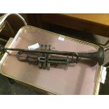 A John Grey & Sons trumpet, marked Foreign (57cm)