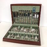 An Arthur Price cutlery canteen, with six dinner forks and dinner knives, salad forks and knives,