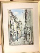 Spanish School, inscribed verso Bought in Tossa de Mar, 1960, Costa Brava, Spain, watercolour,