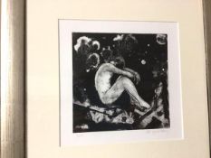 Lynne Keary, Lost, etching, signed bottom right and label A/P (25cm x 25cm)