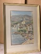Spanish School, watercolour, signed bottom right, inscribed verso, Bought in Tossa 1960, Costa