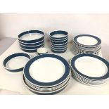 A Finish Arabia dinner service including six dinner plates (26cm), eight lunch plates, side