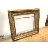 A 19thc gilt composition frame (internal: 54cm x 64cm)