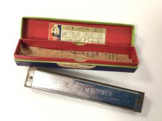 An M.Hohner harmonica, made in Germany for the Chinese or Japanese market