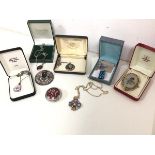 An assortment of costume and silver jewellery, mostly Scottish made, including a Scottish silver