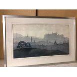 Neil Ross, Cityscape, Edinburgh, watercolour, signed bottom left (29cm x 52cm)