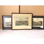 An early 20thc print, Hunting Qualifications, Slap at the Brook, drawn and engraved by H Alken (20cm