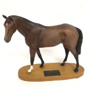 A Beswick Connoisseur model, Troy, Racehorse of the Year 1979, Irish Derby Sweepstakes, King