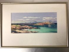 Tom H. Shanks RSW RGI., Arisaig, watercolour, signed bottom left in pencil, paper label verso, in