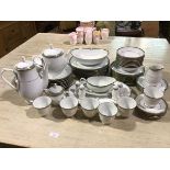 A Noritake Glenabbey dinner, tea and coffee service of sixty seven pieces including serving